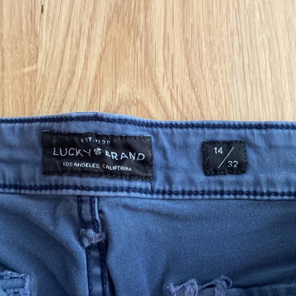 Lucky Brand Boyfriend Cargo Chino-32 - Picture 4 of 6